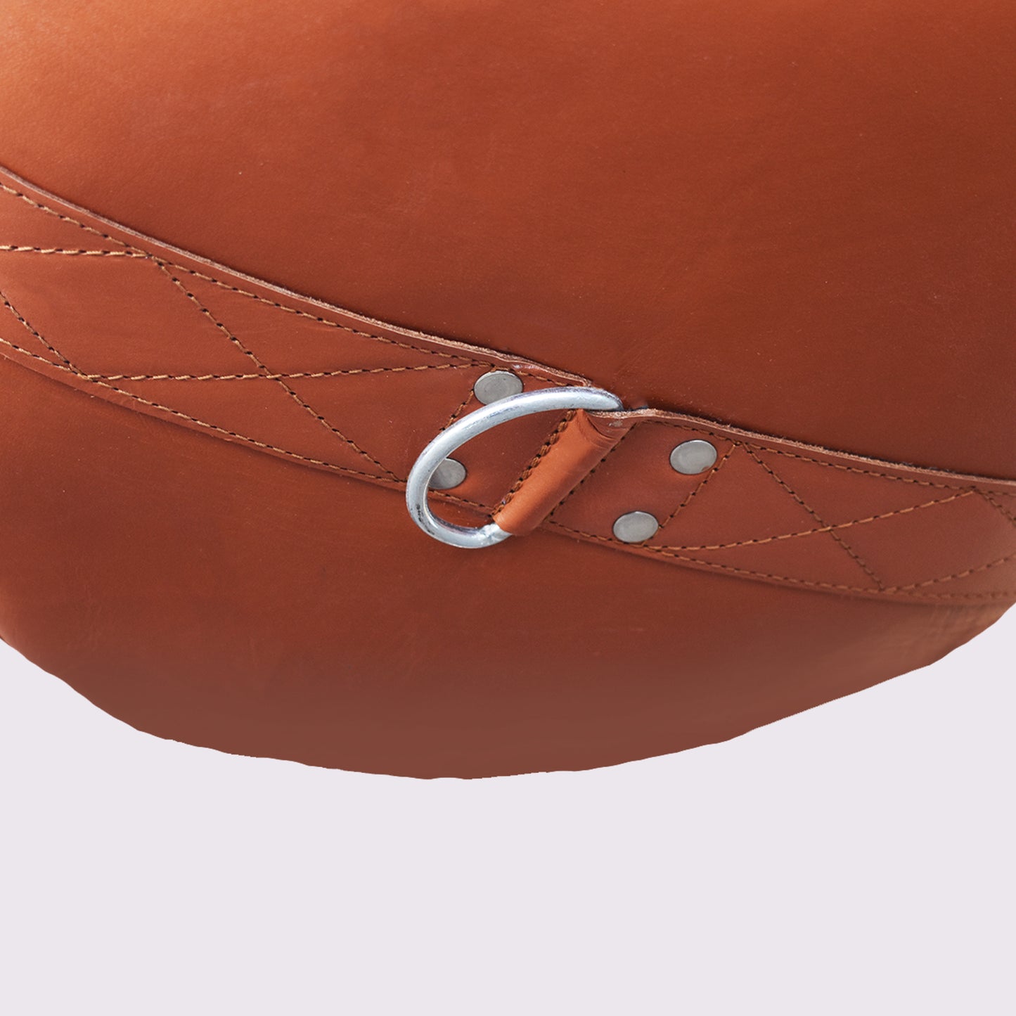 TUF WEAR CLASSIC BROWN 4FT STRAIGHT HIDE LEATHER PUNCHBAG (122CM)