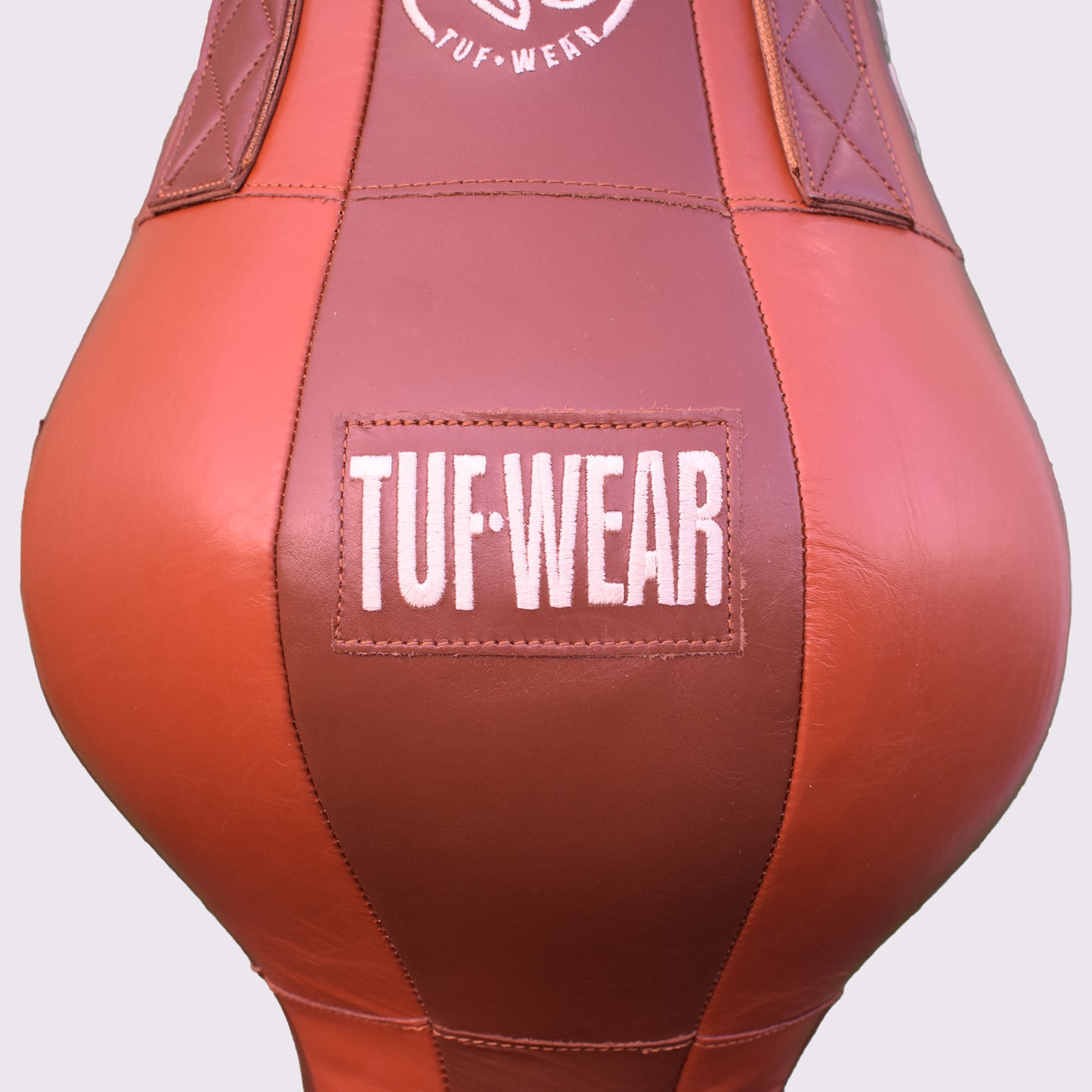 TUF WEAR CLASSIC BROWN LEATHER UPPERCUT PUNCHBAG