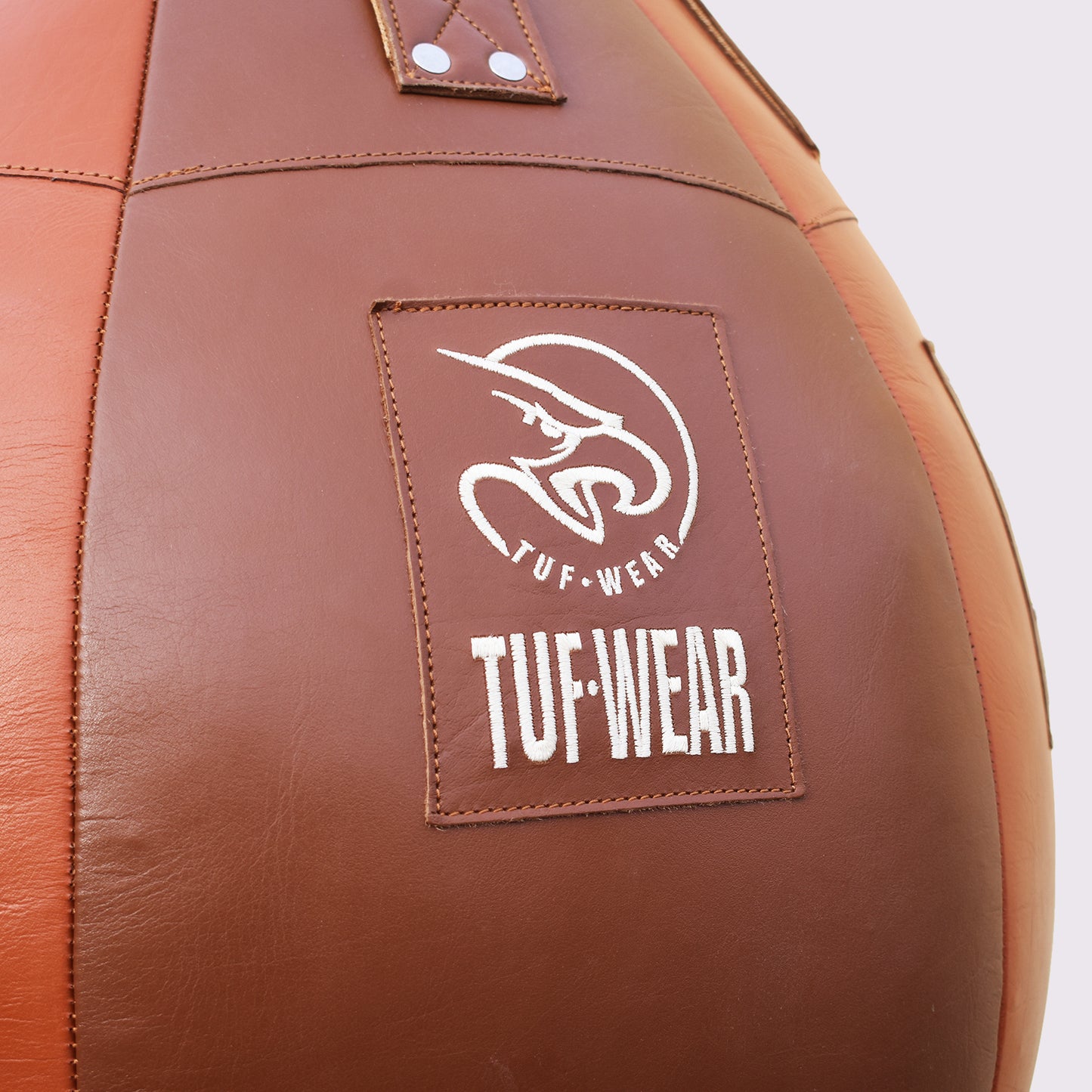 TUF WEAR CLASSIC BROWN LEATHER WRECKING BALL (LARGE MAIZE BAG)