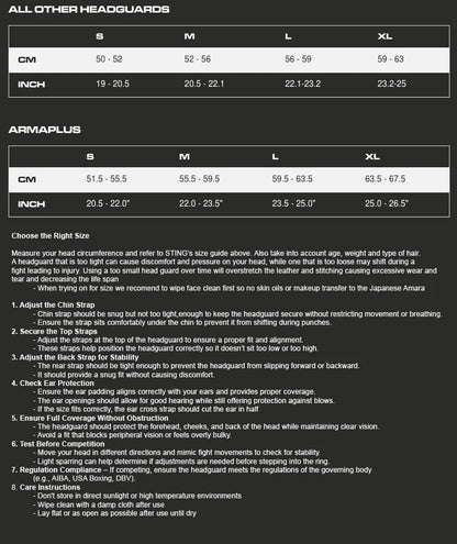 STING COMPETITION APPROVED OPEN FACE GUARD 2.0