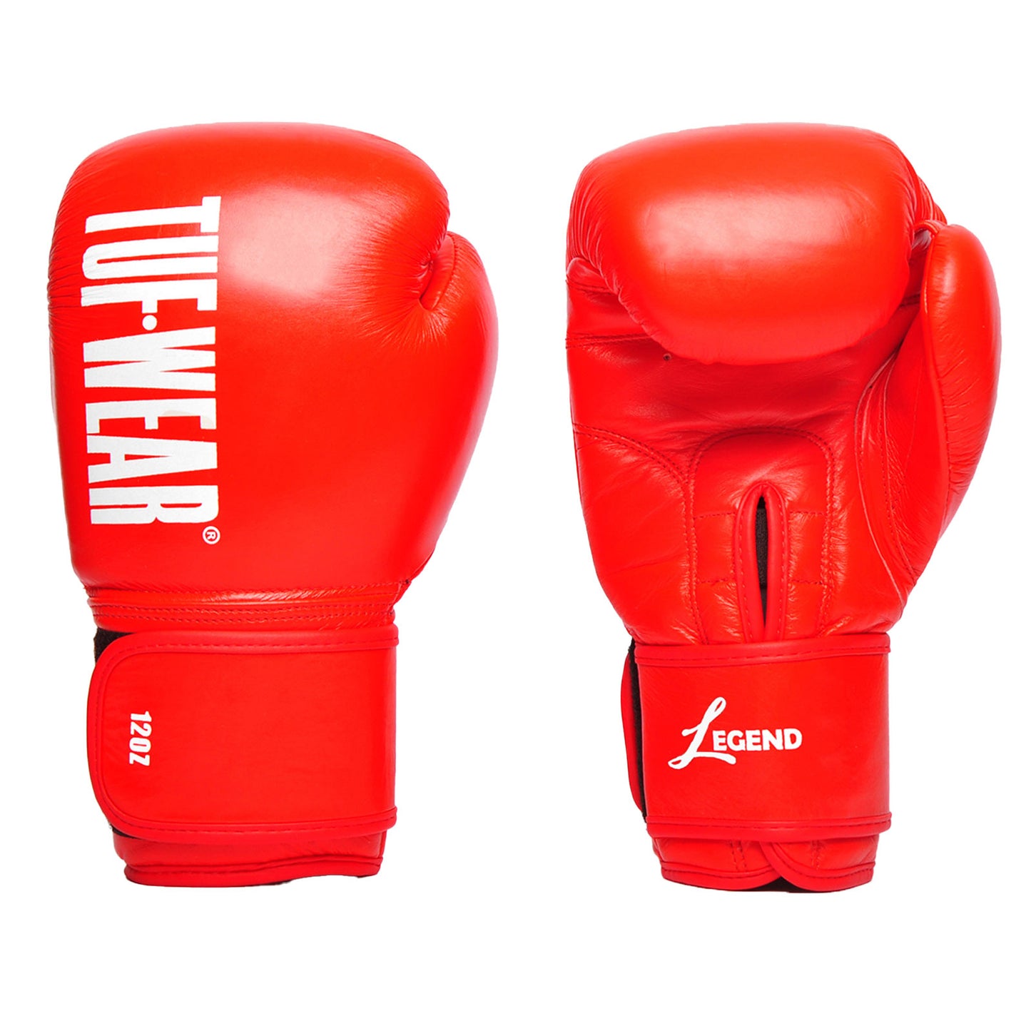 TUF WEAR LEGEND LEATHER HOOK AND LOOP SPARRING GLOVES